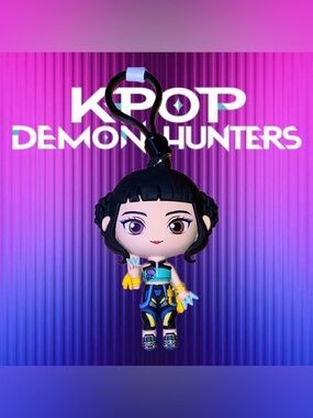 K-Pop Demon Hunters Figural Bag Clip ~ZOEY~ 3D Bag Charm Collectible Keyring